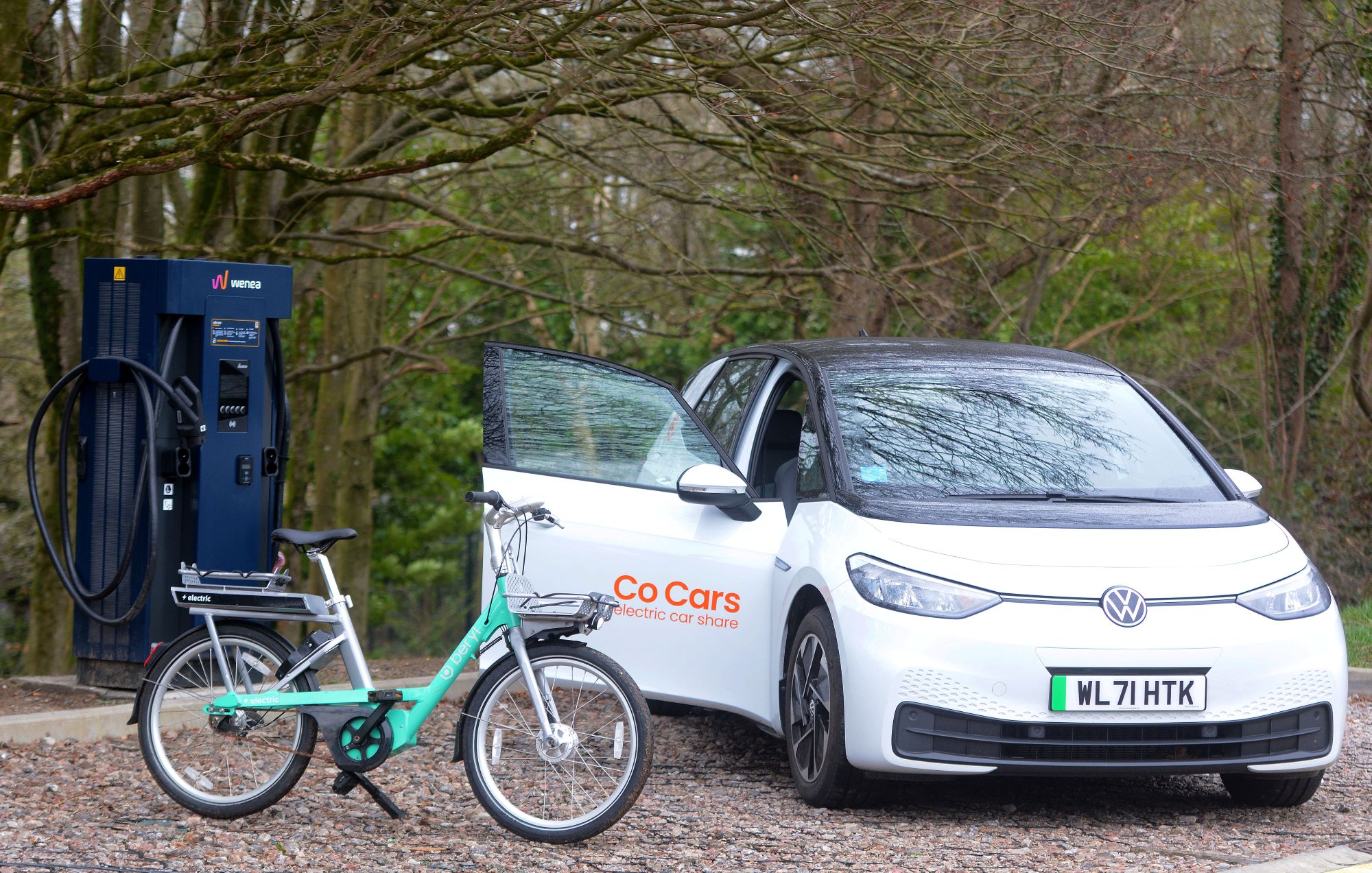 charger, e-bike and electric vehicle
